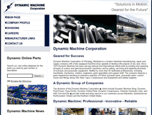 Tablet Screenshot of dynamicmachinecorp.com